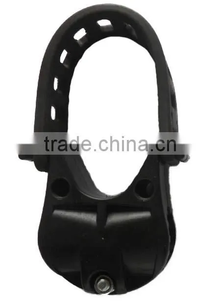 plastic buckle with rubber strap