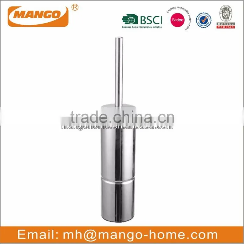 Wall Mounted Round Stainless Steel Toilet Brush