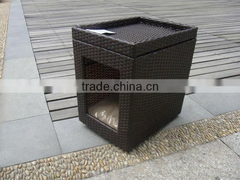 Rattan cat bed