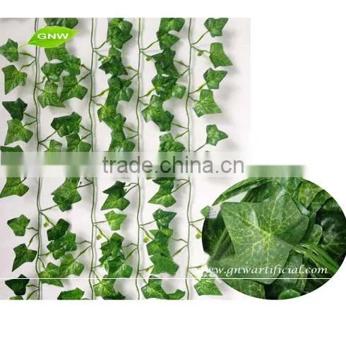 GNW FLV19 Home Wall Decoration Guangzhou Supplier Artificial Vine Leaves Green Color for Weddings