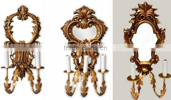 FA-163P-01 Antique hanging wall candlesticks with bulbs for decor