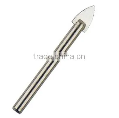 Straight shank caribide tipped tile drill bit