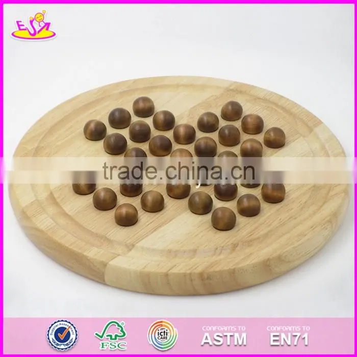 2017 New design children educational wooden chess checkers set W11A051