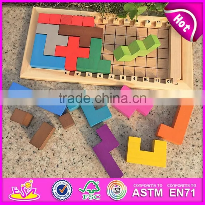 2016 newest children wooden puzzle board game,intelligence wooden puzzle board game,fashion wooden puzzle board game W11A042