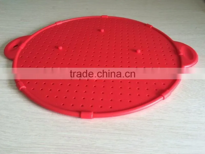 2016 Customized color 3-in-1 silicone splatter screen
