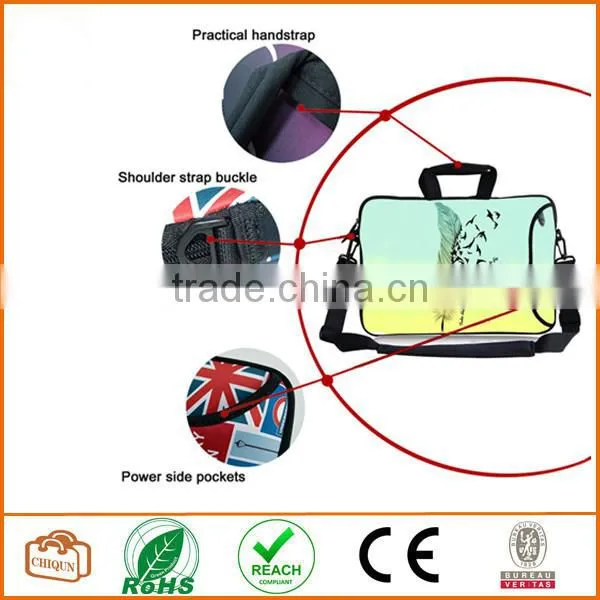 13-Inch Take These Broken Wing and Learn To Fly Waterproof Neoprene Laptop Sleeve Case Bag Handbag with Extra Side Pocket