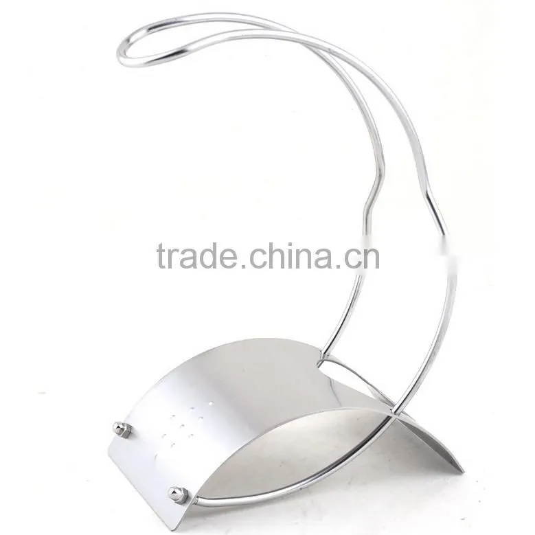 Modern Stainless steel wine display rack 3 bottle wine stand