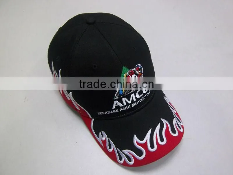 Cotton sun hat with applique embroidery