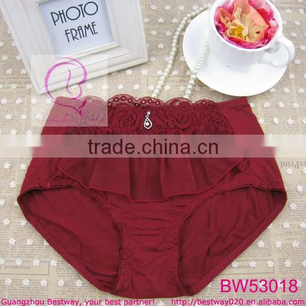 Sexy pink high rise briefs