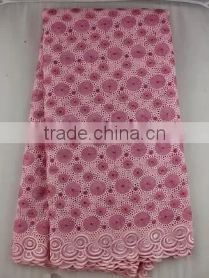 new design eyelet voile lace fabric with circle patterns SL0308