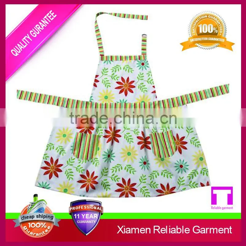 New high quality cheap wholesale printing women washable pvc aprons