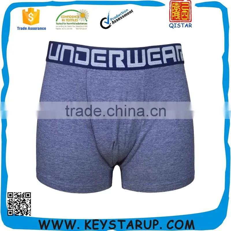 Free Samples Man Boxer Cotton Shorts Elastic Brand Underwear Suit