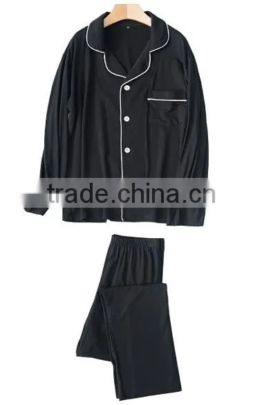 custom made hot casual men high quality modal sleepwear pajamas