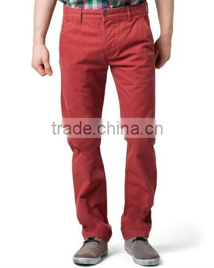 china men apparel burgundy pants PRM1301