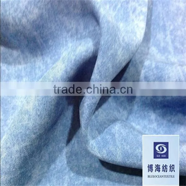 POPULAR 5OZ THICK COTTON TENCEL STRETCH DENIM FABRIC