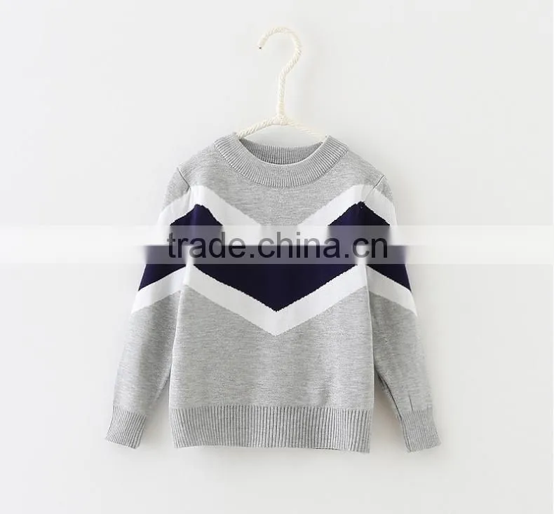 Children Latest Color Patchwork Baby Boy Sweater Designs