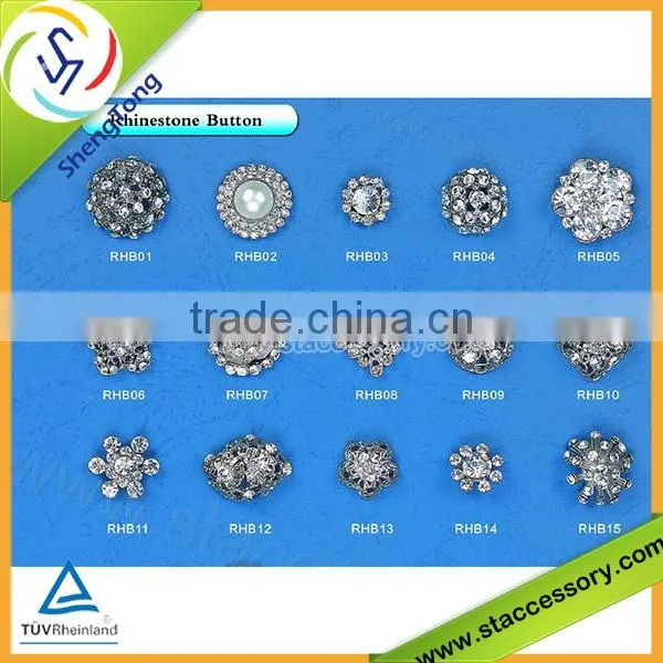 Popular wholesale rhinestone fashion button