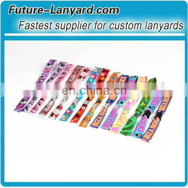 Novelty Fancy Festival Fabric Wristbands for event