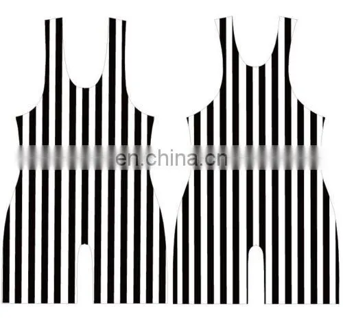 Striped sublimation blank wrestling singlets 5xl