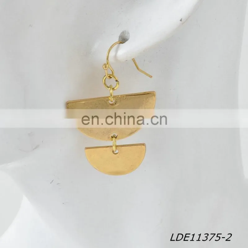 Moon Earring Geometric Earrings Half Circle Earrings