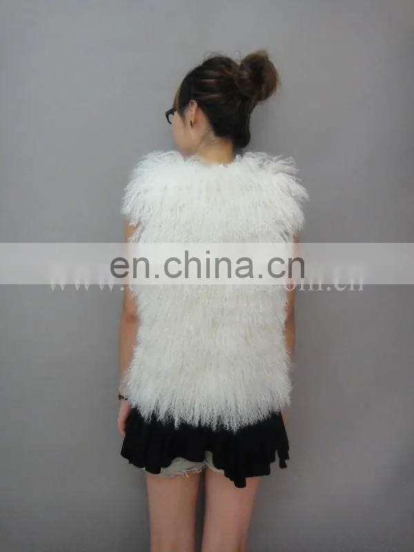 Mongolian lamb fur vest (MC-0703)