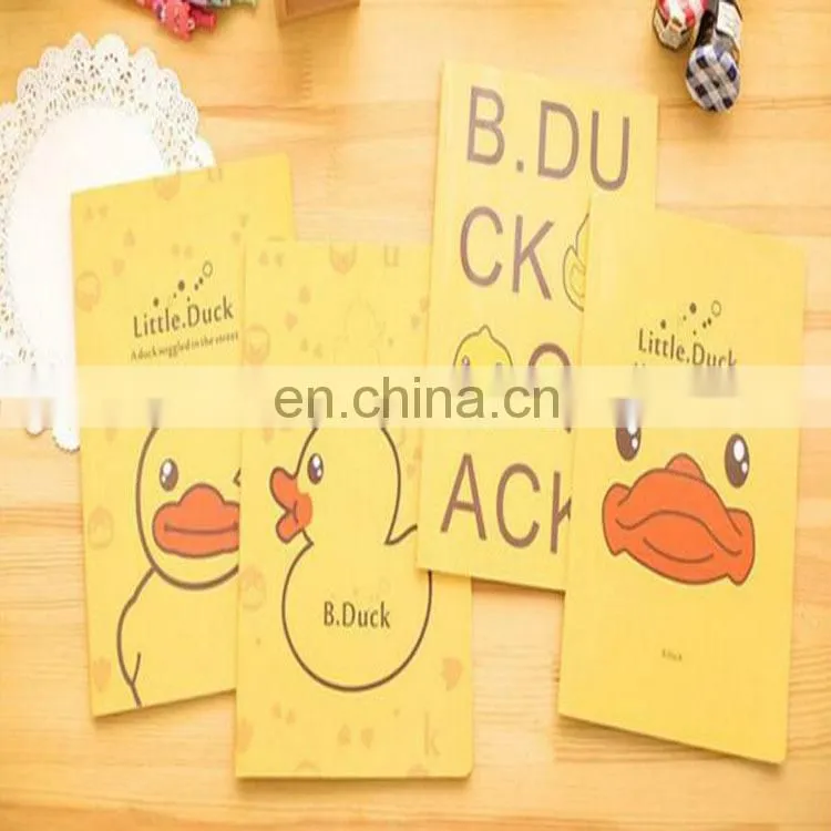 Professional coloring printing A4/A5/A6 softcover B. duck notebook with line