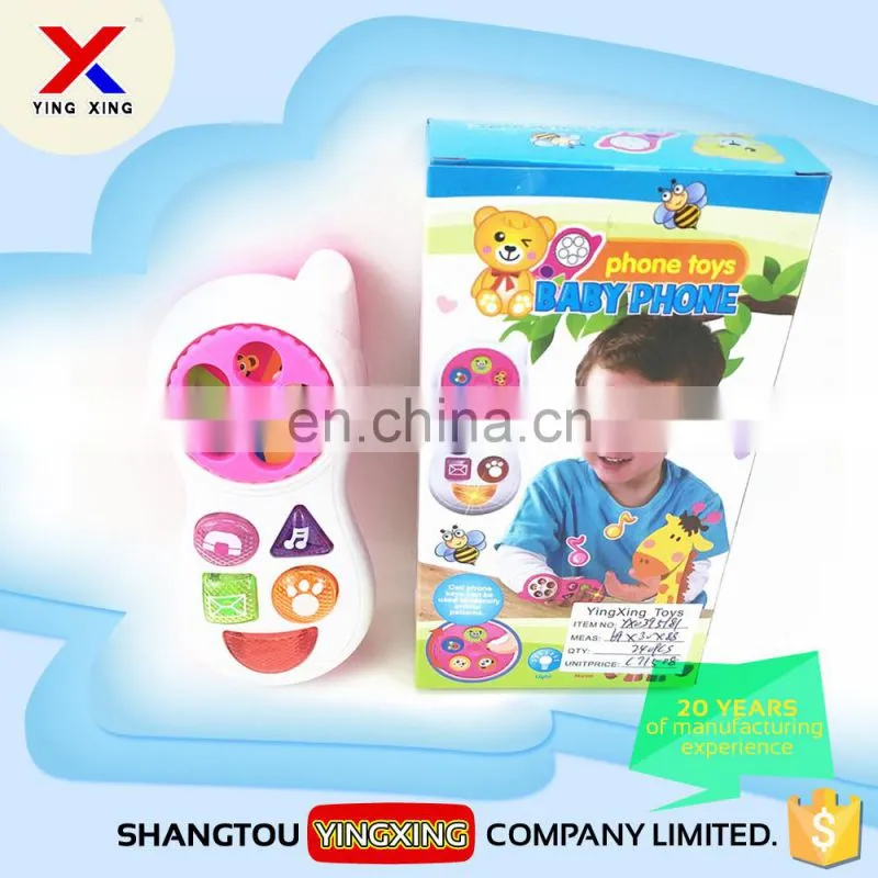 good quality 12 music songs inside flashing baby phone toy