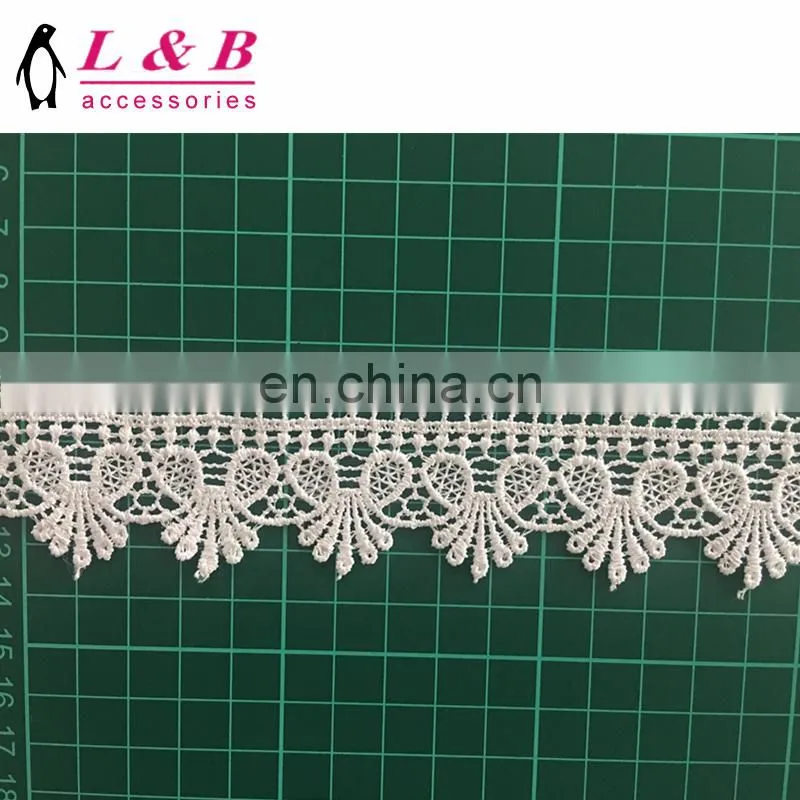 3.5cm stock design embroidery polyester chemical lace
