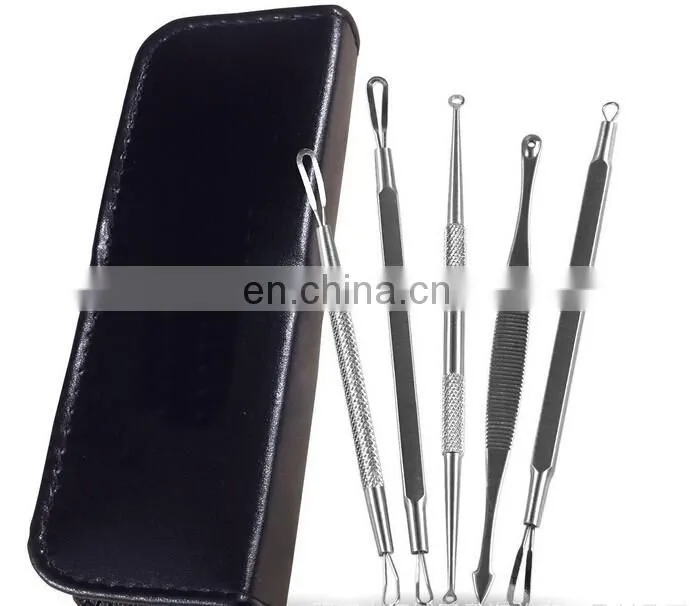 Daywons 2016 New 5-piece Stainless Acne Needle Blemish Tool Set