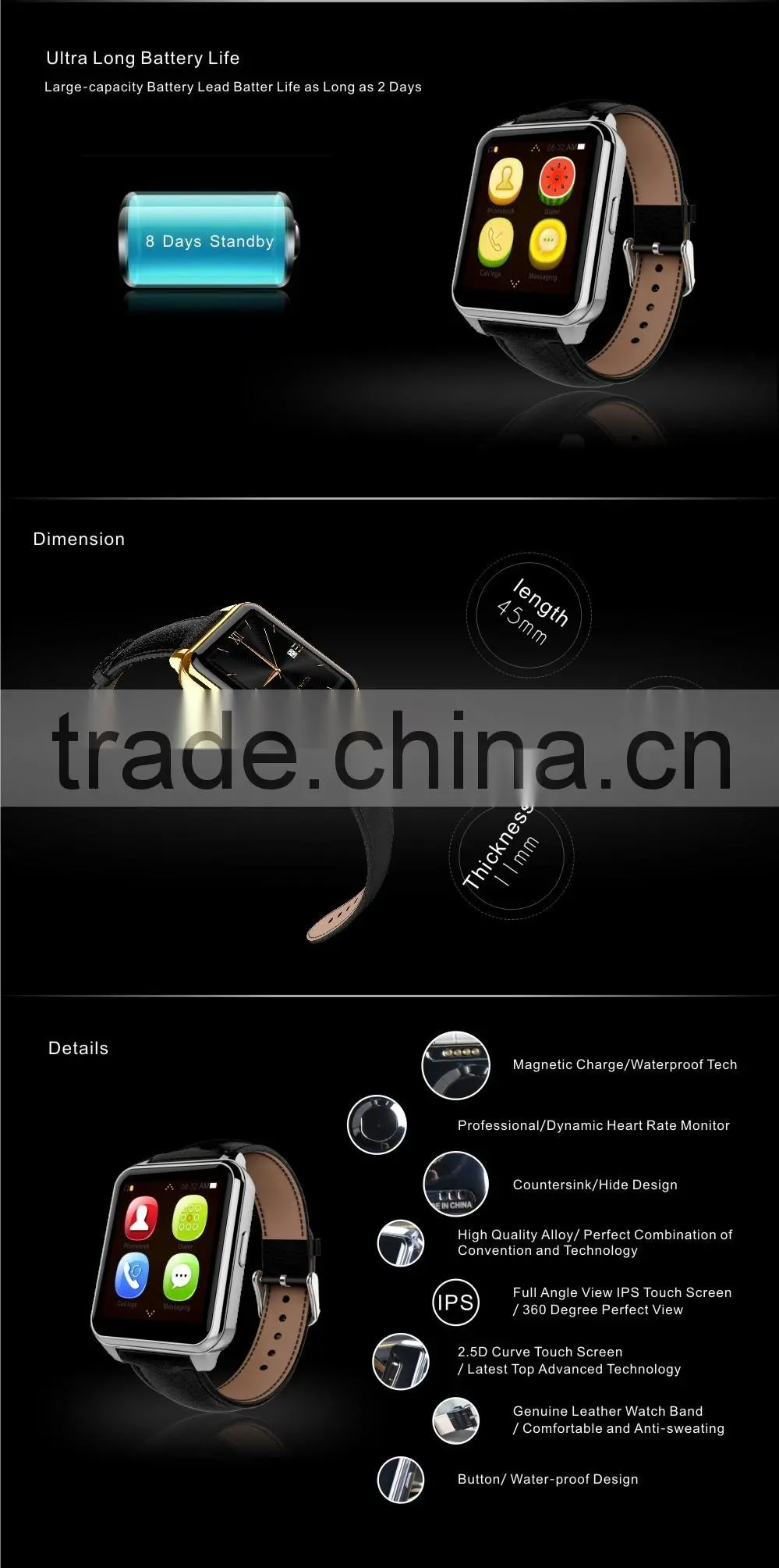 mtk 2502 smart watch phone