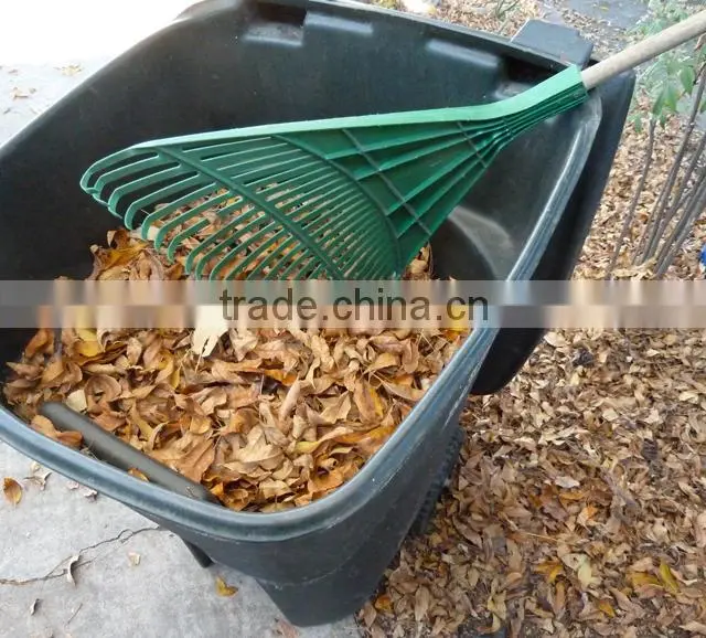 (8-1402) 22 teech plastic material leaf collecting lawn rake