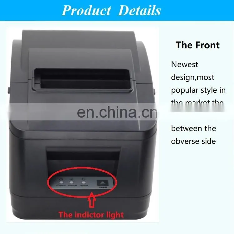Cheap 80mm USB rolls auto cutter outdoor smartphone PDA computer POS restaurant unicode thermal receipt printer