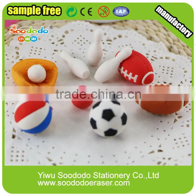 Kids Fancy ball erasers stationery product