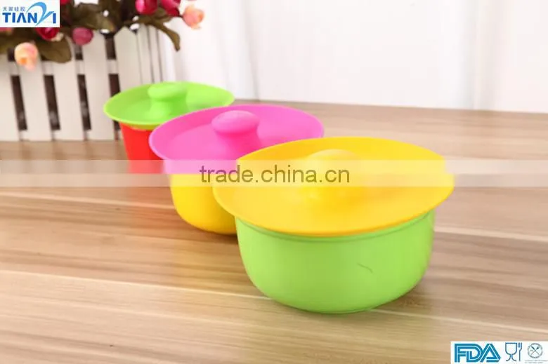 3PCS Food Grade Silicone Bowl Cover Fresh Cover For Fruit Bowl Silicone Bowl Cover/Bowl Lid