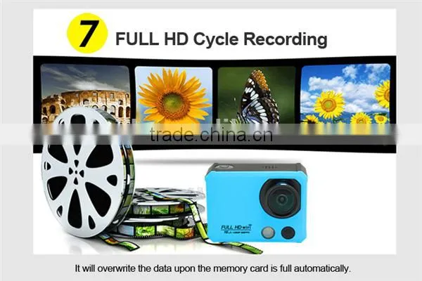 2.0inch 50M Waterproof RF Remote 2K WIFI Action Camera With 1920x1440@30FPS 1920x1080@60FPS 1280x720@120FPS
