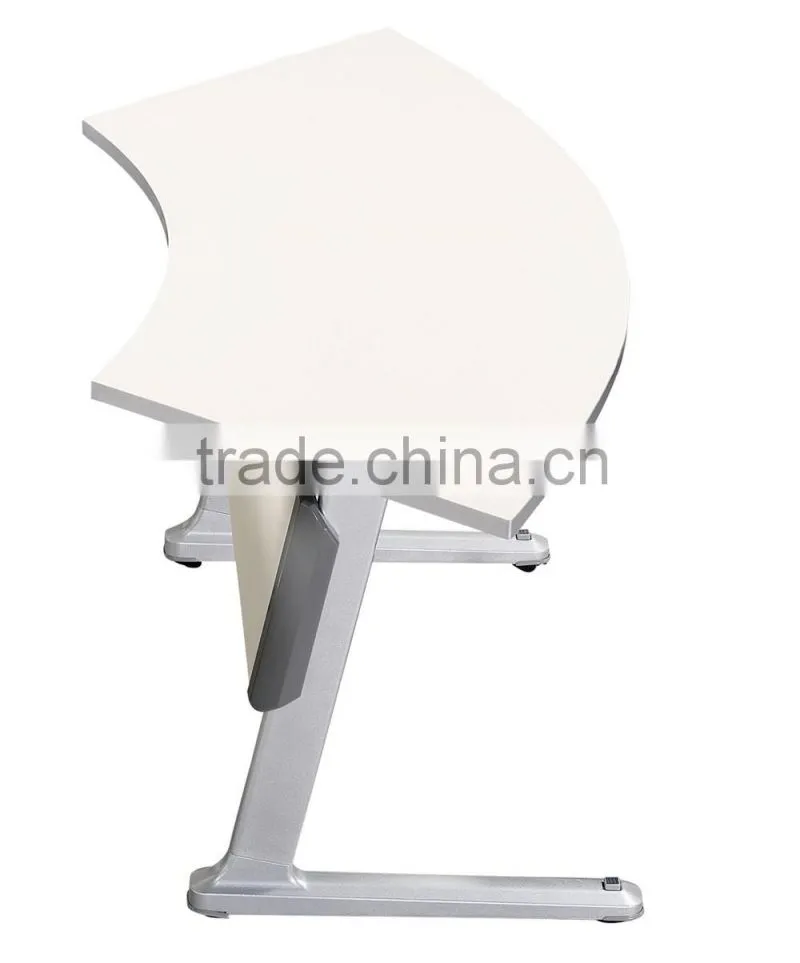 Round aluminum leg office table for sale HD02D-L