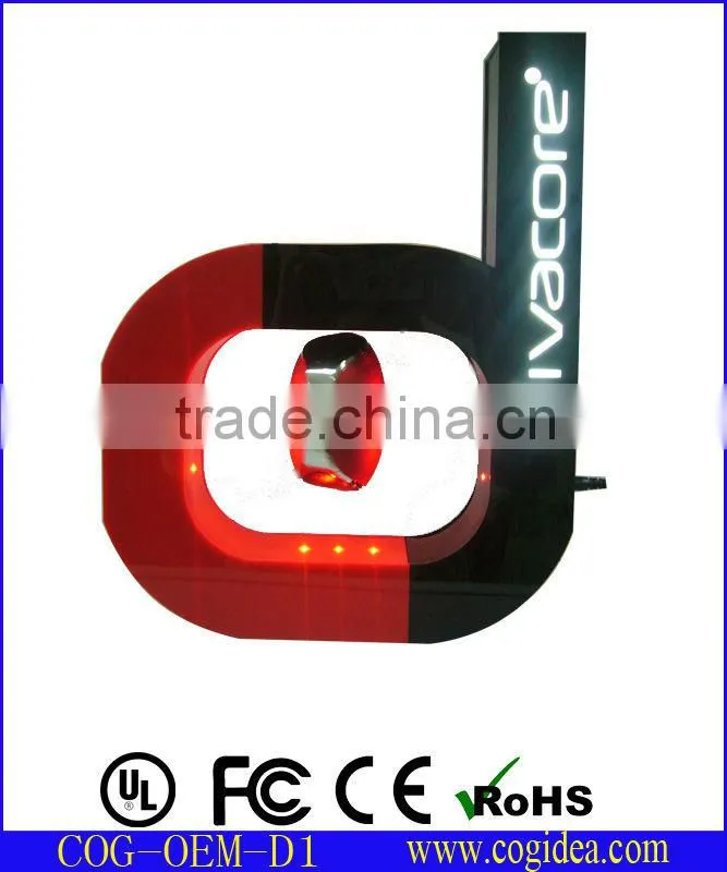 magnetic floating display suspending display magic acrylic display for advertisement