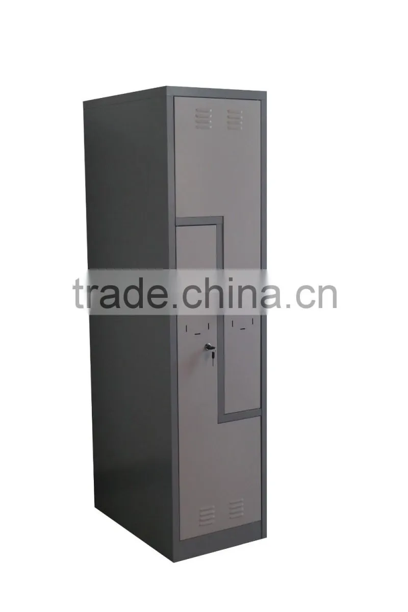 (DL-SL1) Colorful Customized Commercial Office Furniture Z Shape Steel Locker, L Shape Metal Locker, Slant Steel Locker