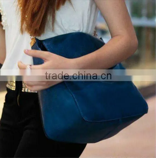 2012 new fashion soft leather party handbag