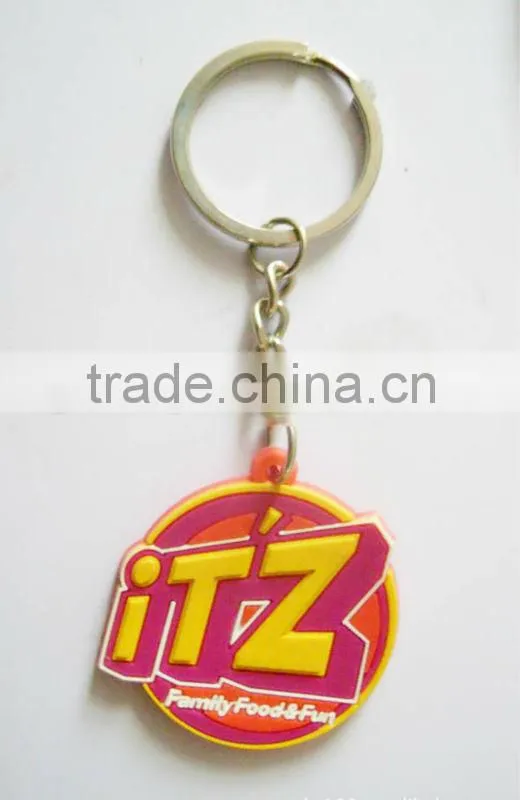 3D cartoon soft PVC keychain for kid gifts, OEM PVC key rings