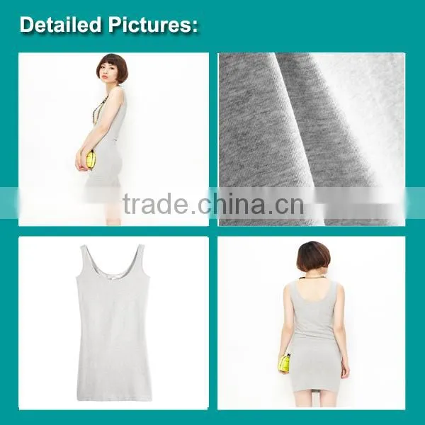 Beige white Creamy White Ladies Plain Cotton Spandex Vest