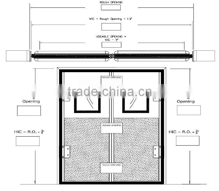 single swing door and double swing door for cold room