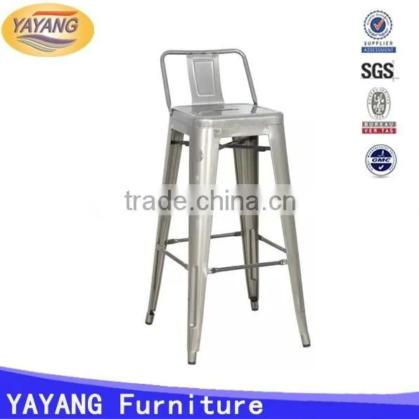 Popular high back classic used commercial metal bar stool high chairs