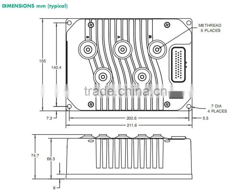 Forklift Parts 1234-5271 Curtis Controller for Electric Forklift