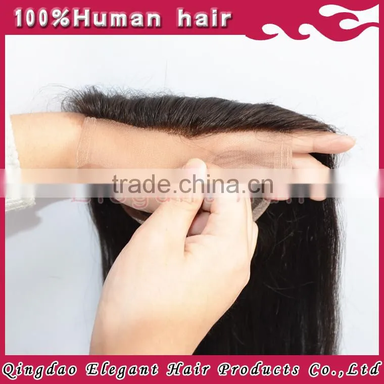 6A grade hot hair beauty product silk base lace frontal closure