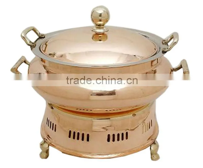 Copper Cheffing Dish, Wedding & Party utensils, food serving dish, hot keeping dish, Catering item, Hotel & Restaurant utensils