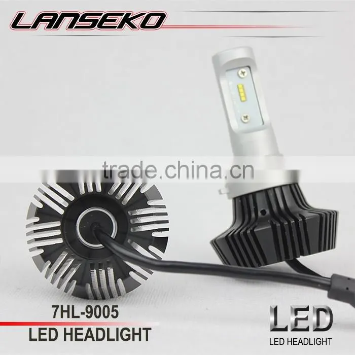 g7 fanless led car headlight all in one design 9005 powerful lumen 4000LM with best PHI chip