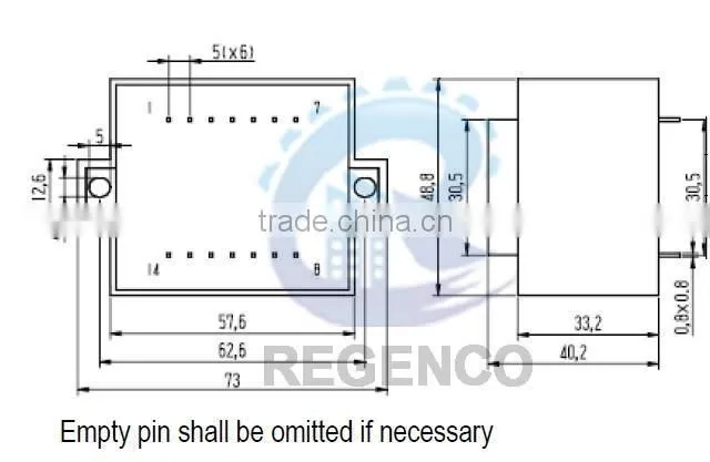 Encapsulated Transformers EI54/20 13VA/16VA