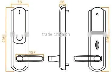 2013 Smart Design hotel card lock For Hotel