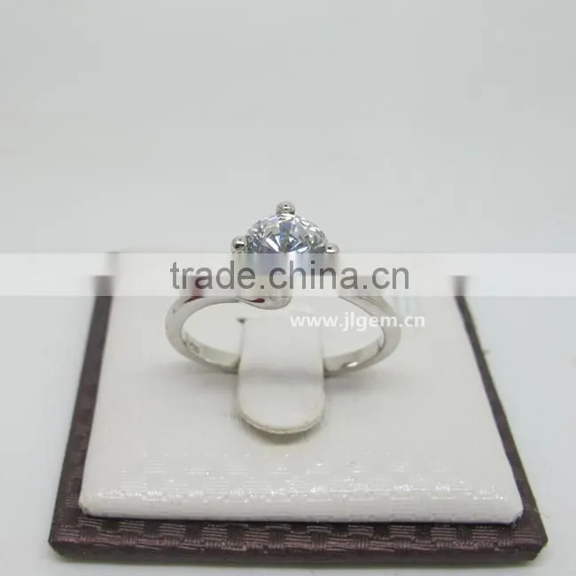 True Love Diamond Brilliant AAA CZ 925 Silver Wedding Ring